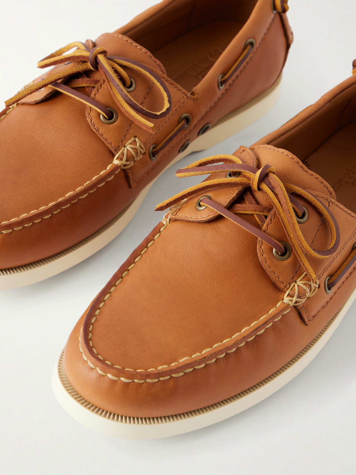 Polo Ralph Lauren - Merton Leather Boat Shoes - Brown Polo Ralph