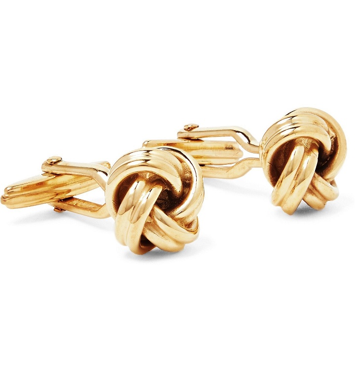 Photo: Lanvin - Knot Gold-Plated Cufflinks - Gold