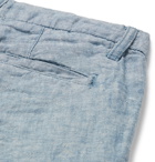 Onia - Linen-Chambray Shorts - Light blue