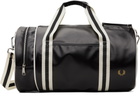 Fred Perry Black & Off-White Classic Barrel Duffle Bag