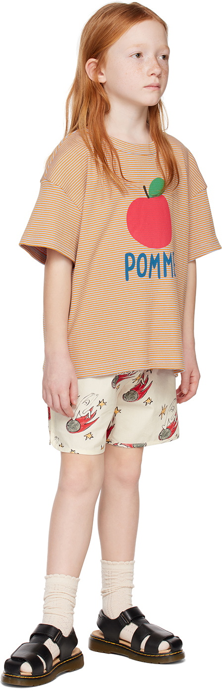 Jellymallow Kids White Scientist Running Shorts
