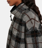 Miu Miu Checked teddy jacket