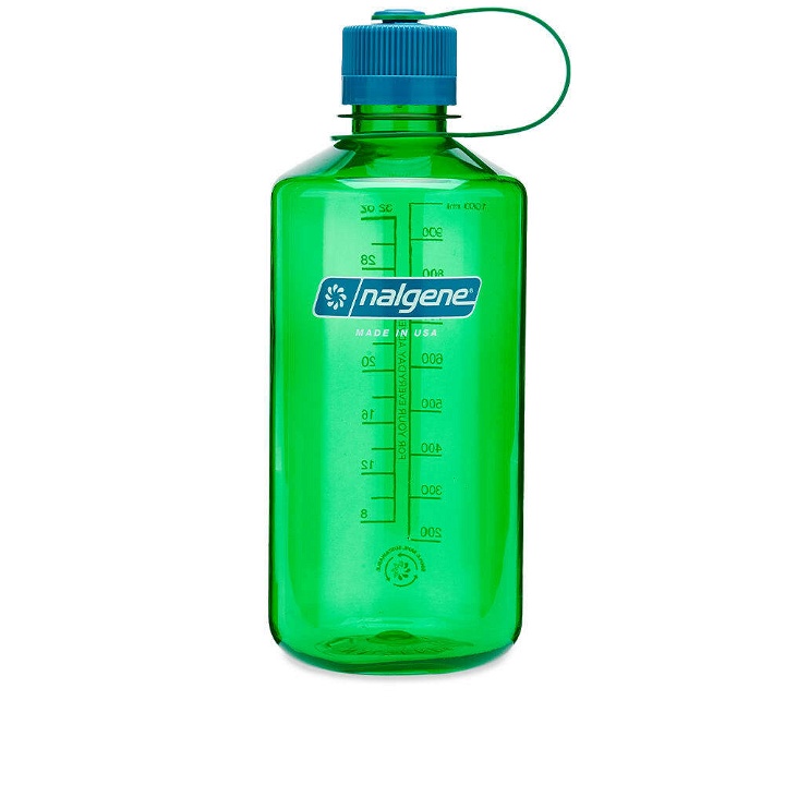 Photo: Nalgene Narrow Mouth Tritan Sustain Water Bottle - 1L in Parrot Green
