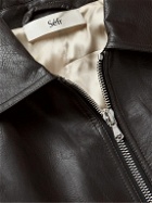 Séfr - Truth Faux Leather Jacket - Brown