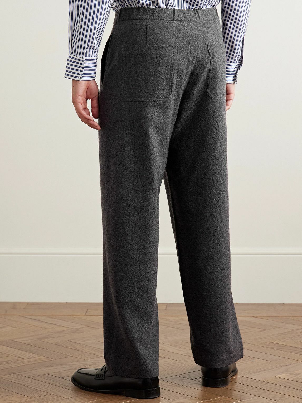Federico Curradi - Straight-Leg Wool Trousers - Gray