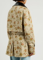 Rabanne Floral-print Double-breasted Cotton Jacket Multi Floral
