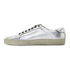 Saint Laurent Silver Used-Look Court Classic SL/06 Sneakers