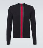 Gucci Web Stripe cotton sweater