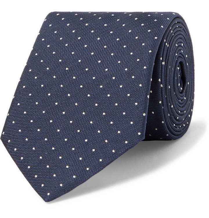 Photo: Paul Smith - 6cm Pin-Dot Silk Tie - Navy