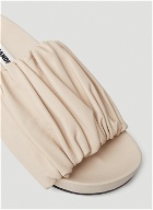 Jil Sander - Ruched Sandals in Cream
