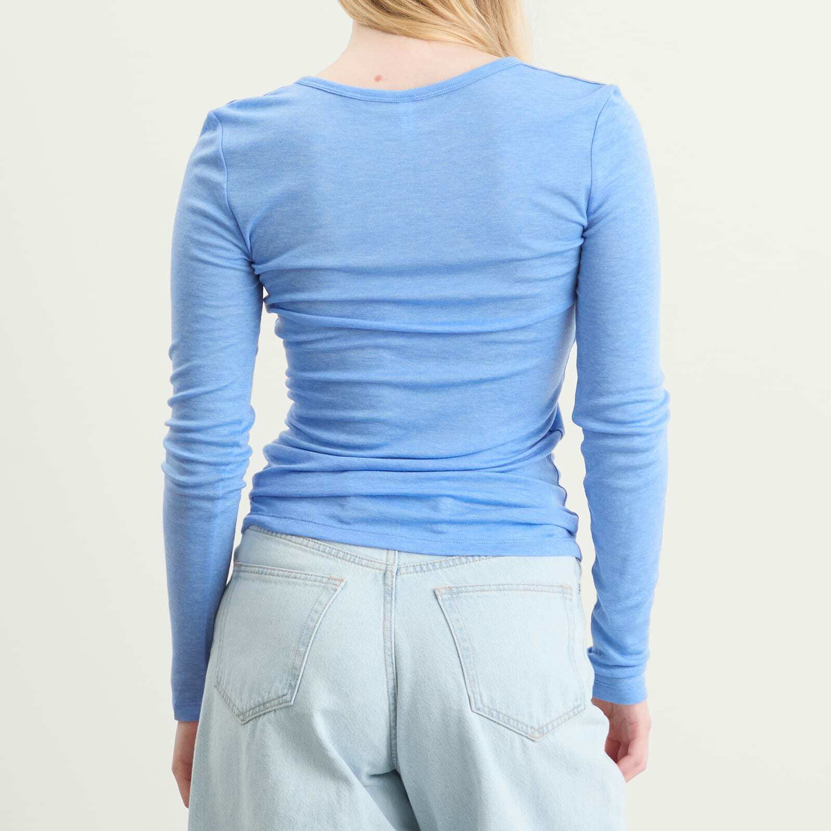 Samsøe Samsøe Women's Sadou Long Sleeve T-Shirt in Della Robbia Blue