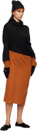 ISSEY MIYAKE Black Chunky Wool ACC Gloves