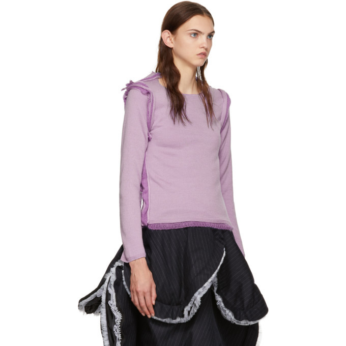 Comme des Garcons AW17 Ruffle Hem Cropped Top