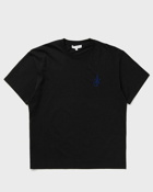 Jw Anderson Anchor Embroidery Back Print T Shirt Black - Mens - Shortsleeves