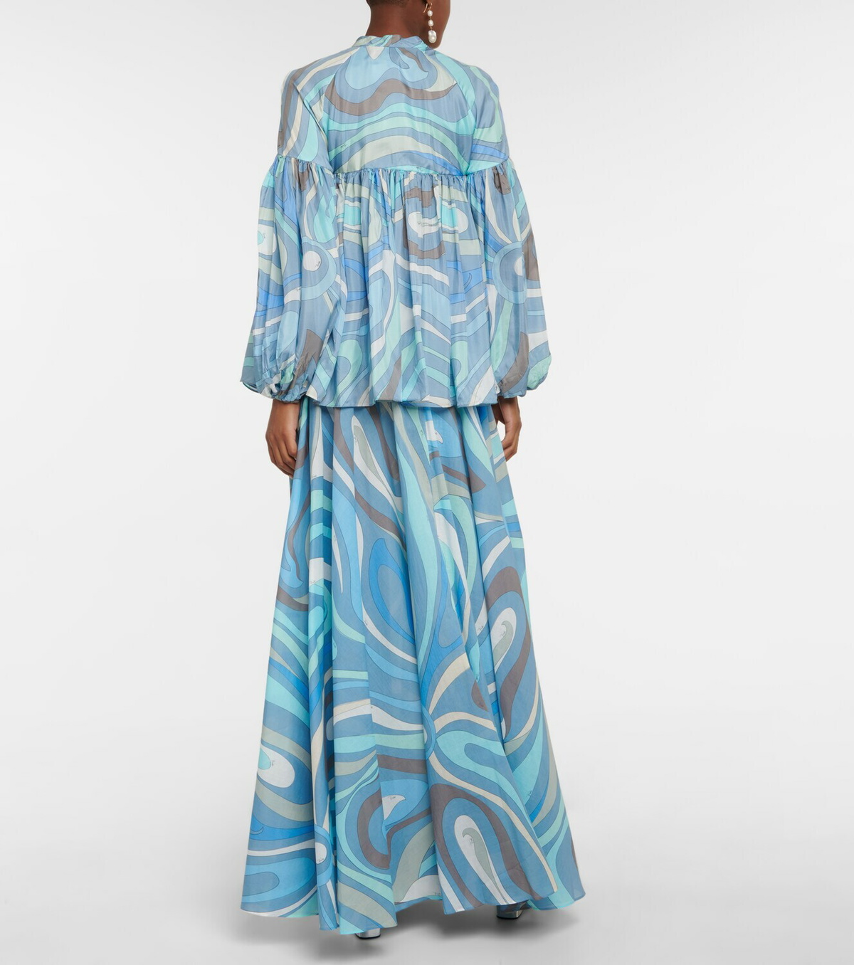Pucci - Printed silk charmeuse blouse Emilio Pucci