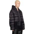 Rick Owens Black Tower Hooded Jacket