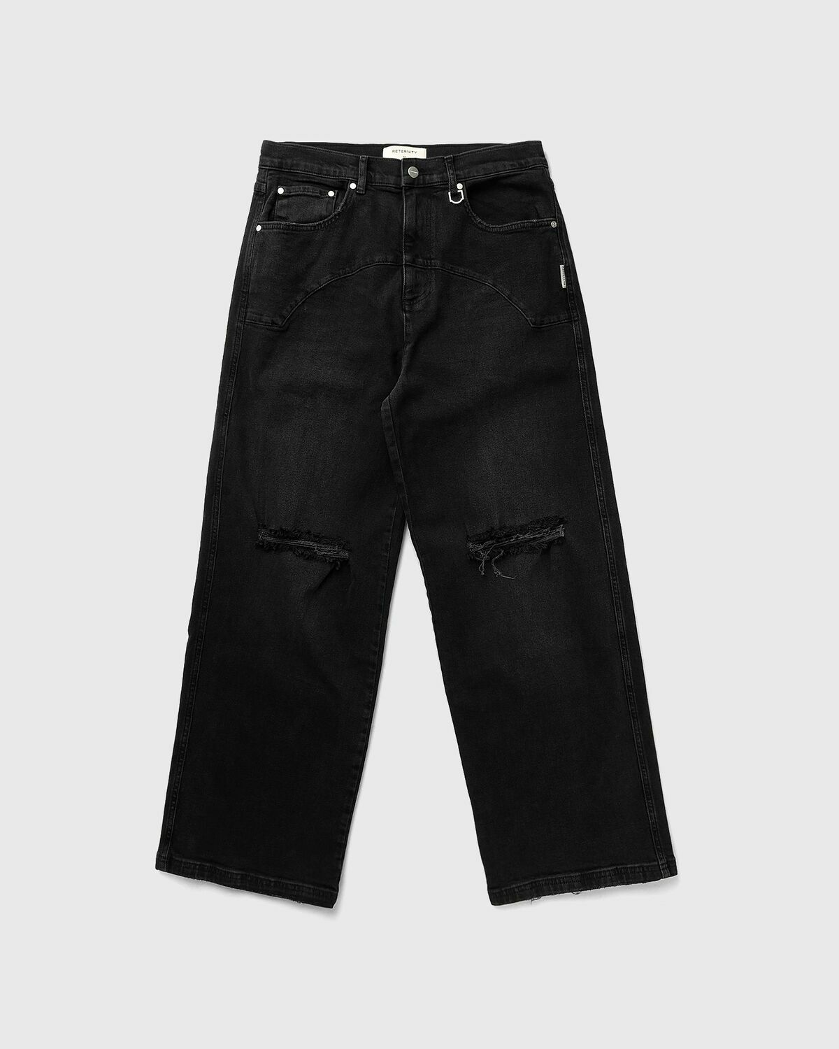 Reternity DESTROYED TROU DENIM Black Mens Jeans
