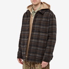 Armor-Lux Men's Fisherman Chore Jacket in Brown Check