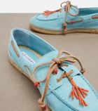 Aquazzura Seafarer beaded suede espadrilles
