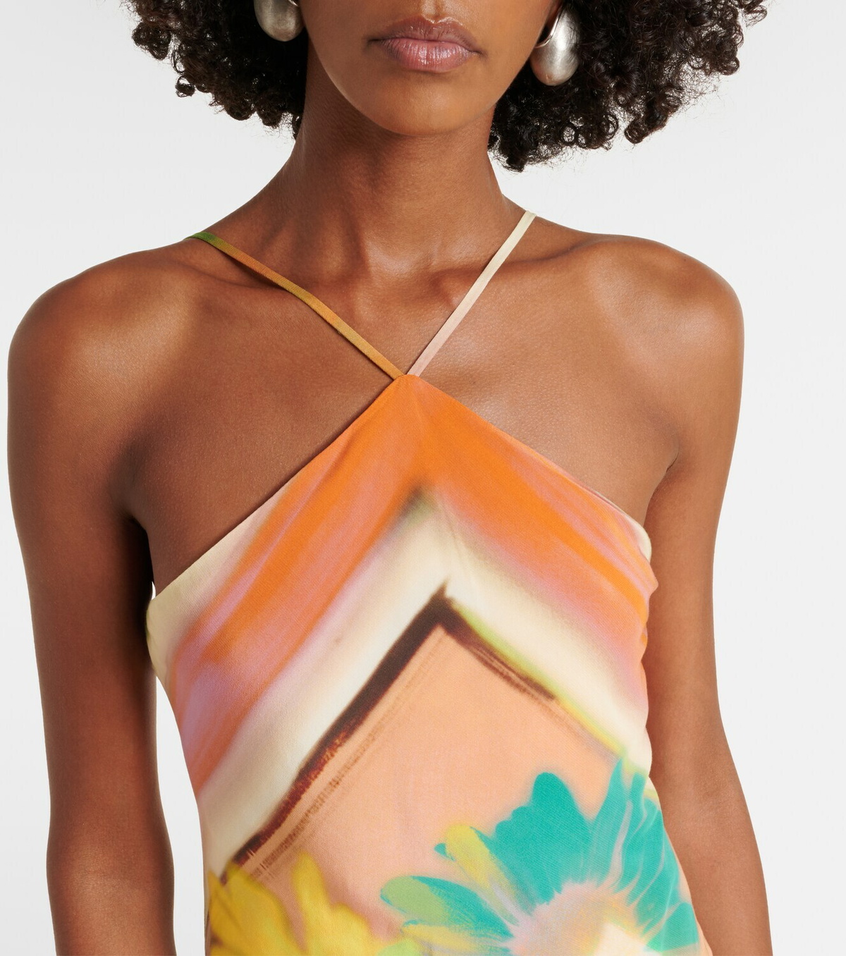 Staud Cubism floral maxi dress