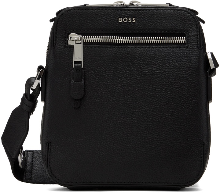 Photo: BOSS Black Leather Reporter Bag