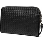 Bottega Veneta - Intrecciato Leather Travel Wallet - Men - Black