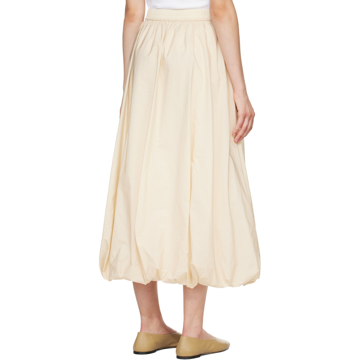 Weekend Max Mara Off-White Ciurma Midi Skirt