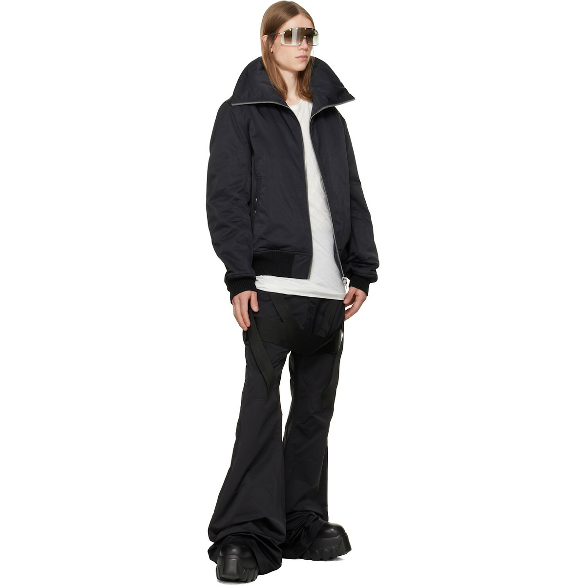Rick Owens Black Tower Beatle Mega Tractor Chelsea Boots