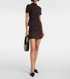 Courrèges Twill miniskirt