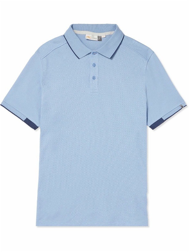 Photo: Kjus Golf - Stan Stretch Cotton-Blend Polo Shirt - Blue