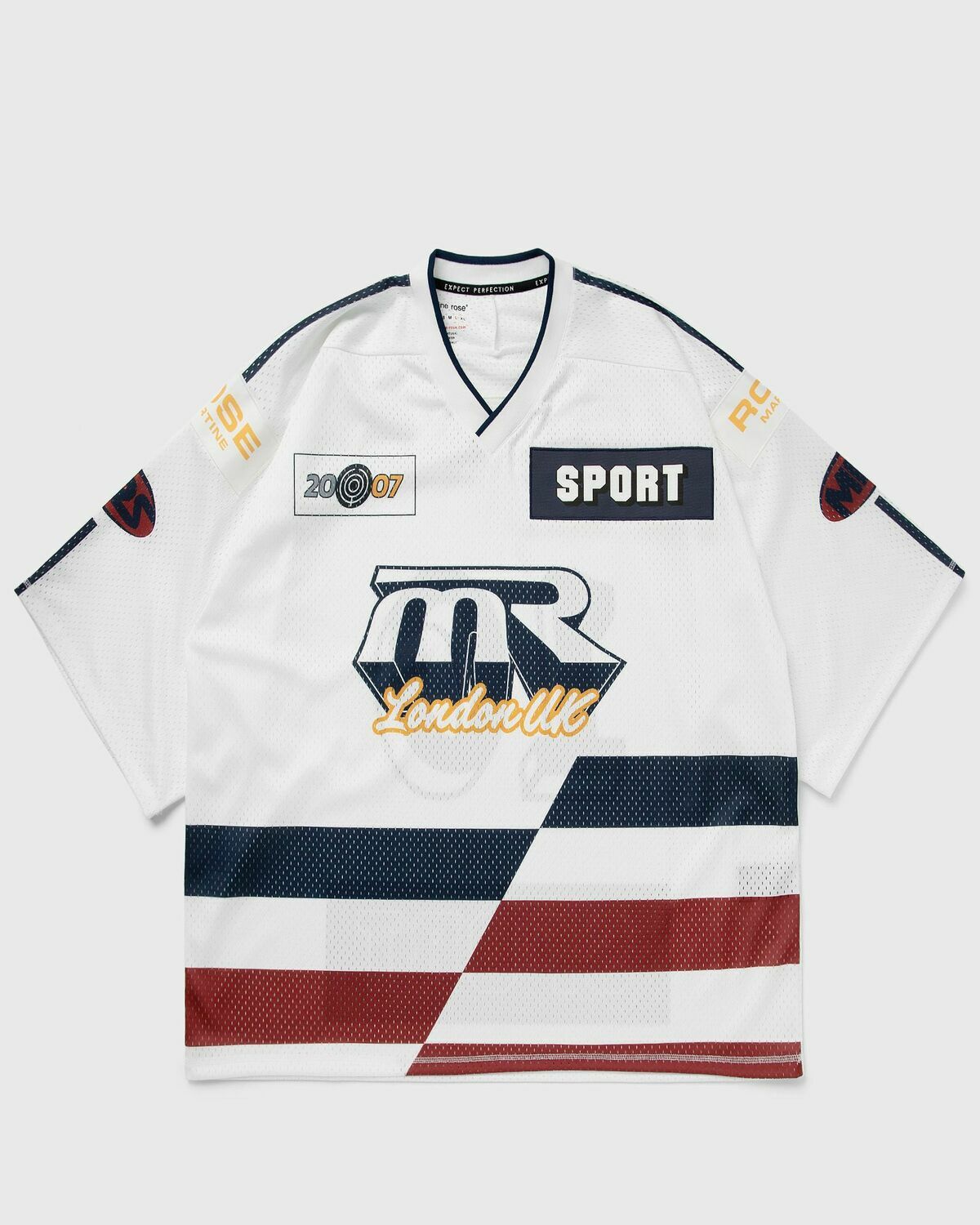 Martine Rose OVERSIZED HOCKEY TOP White Mens Jersey
