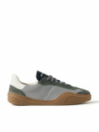 Acne Studios - Bars Low Suede-Trimmed Leather Sneakers - Gray