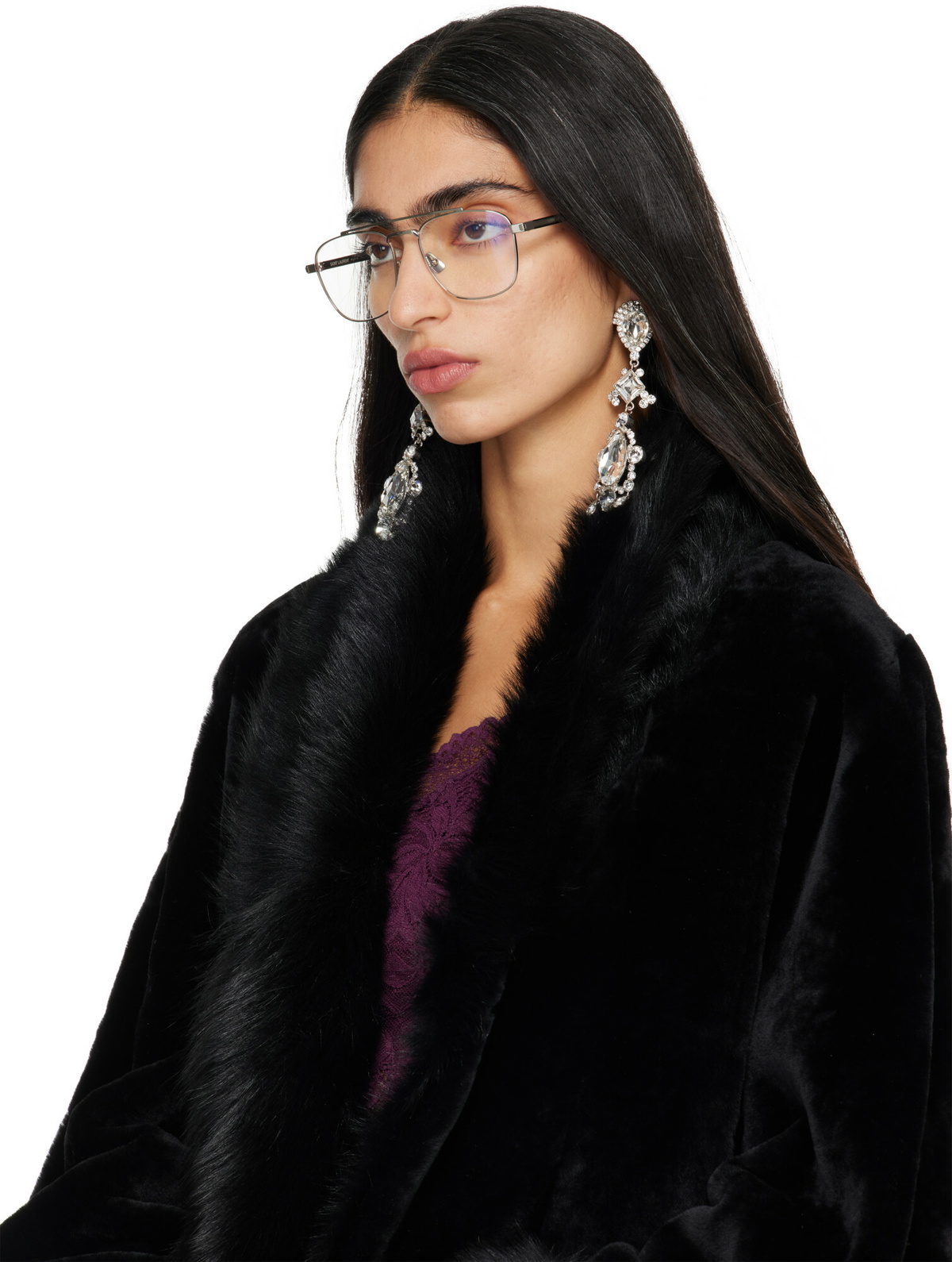 Saint Laurent Silver SL 665 Glasses