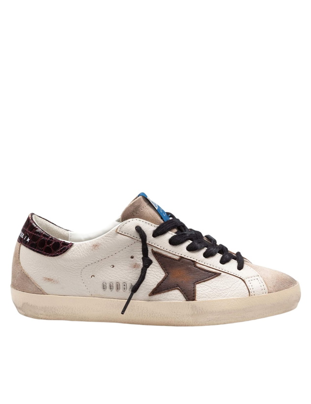 Photo: Golden Goose Super Star Sneakers In Leather And Suede Color Beige And Brown