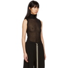 Rick Owens Lilies Black Turtleneck Tank Top