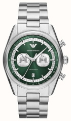 Armani Racer Chronograph Quartz Green Dial Mens Watch AR11637