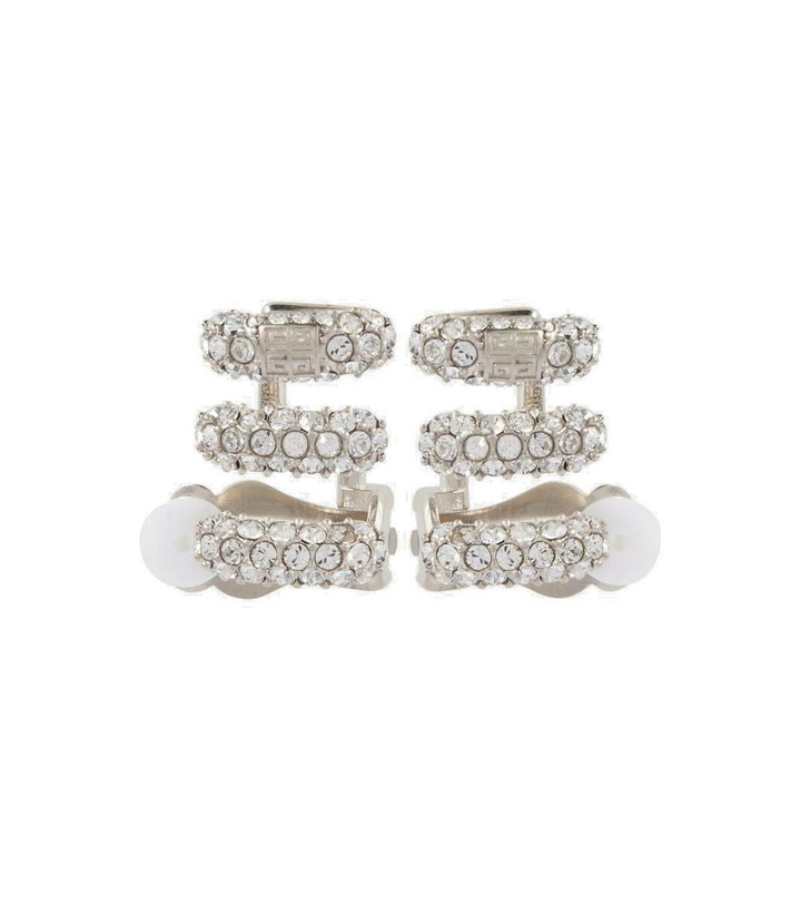 Photo: Givenchy Stitch crystal-embellished earrings