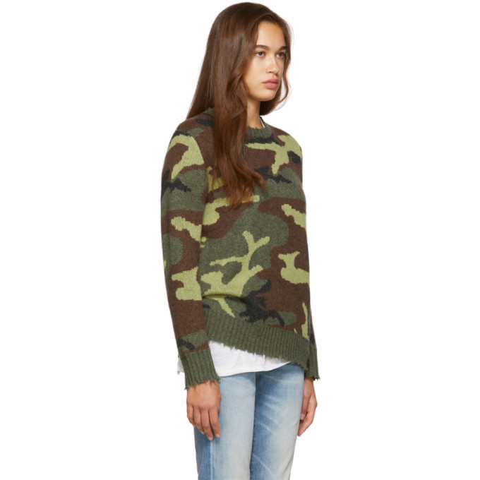 Cashmere camo outlet sweater