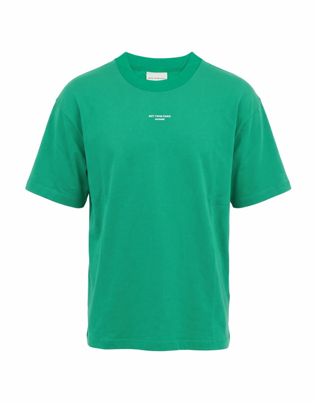 Photo: Drôle De Monsieur Mens T-shirt in Green