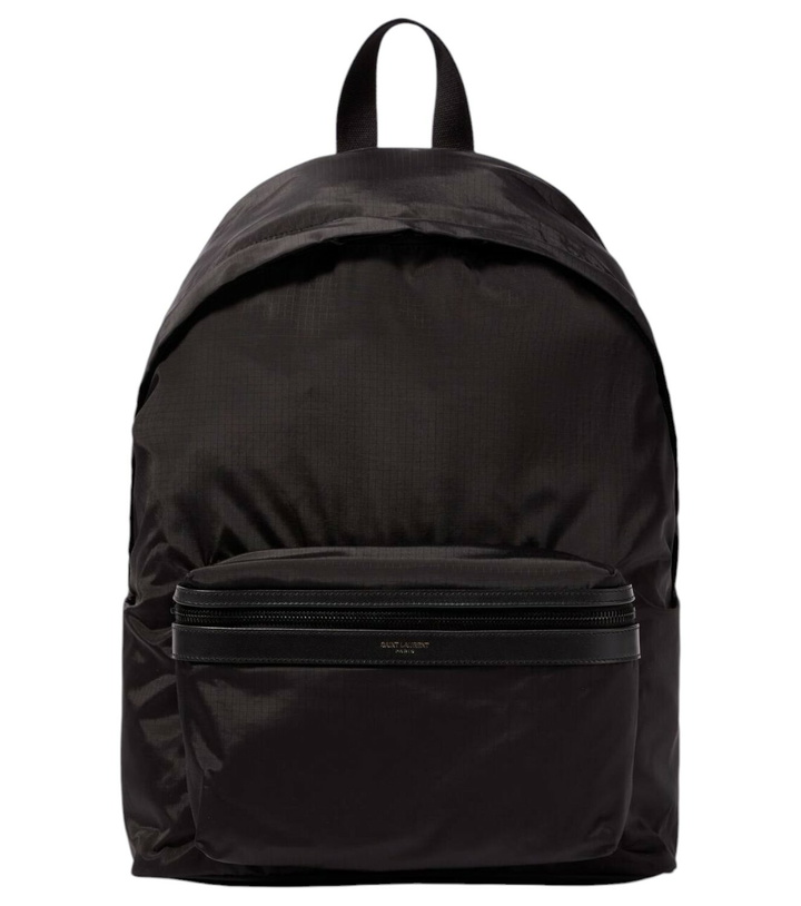 Photo: Saint Laurent City leather-trimmed ripstop backpack