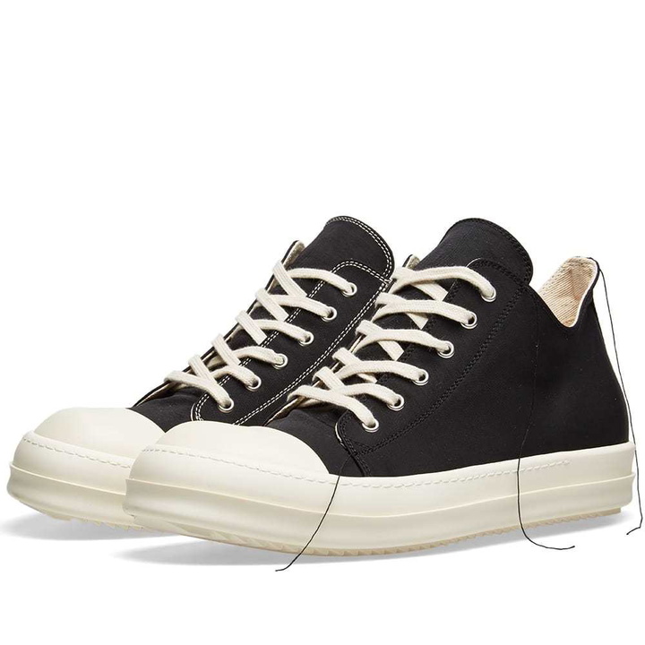 Photo: Rick Owens DRKSHDW Contrast Stitch Low Canvas Sneaker