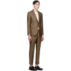 Ermenegildo Zegna Brown Silk Milano Suit