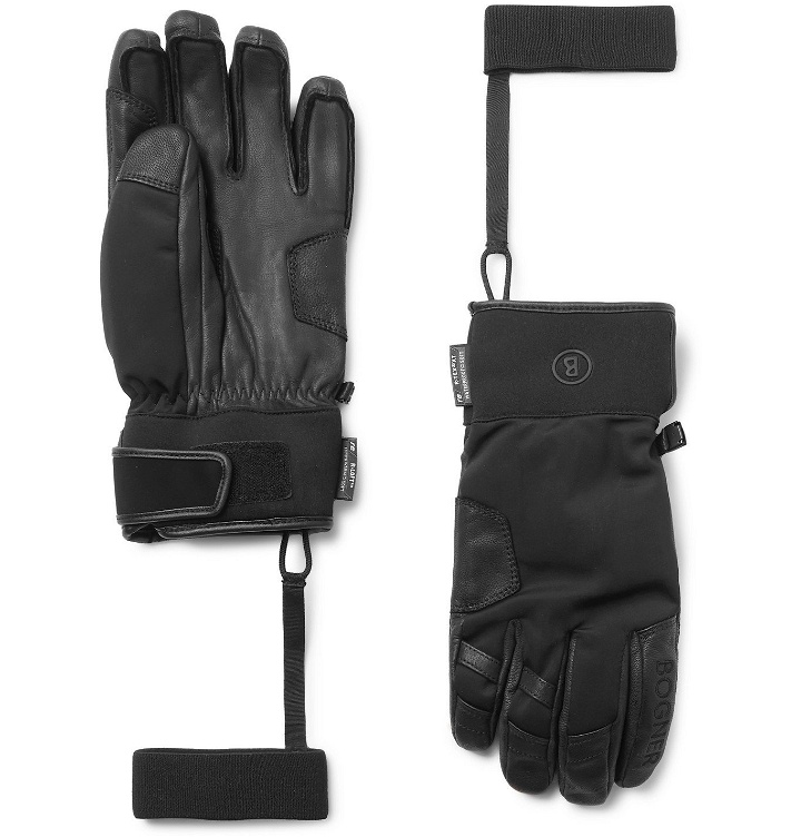 Photo: Bogner - Pero Padded Leather Ski Gloves - Black