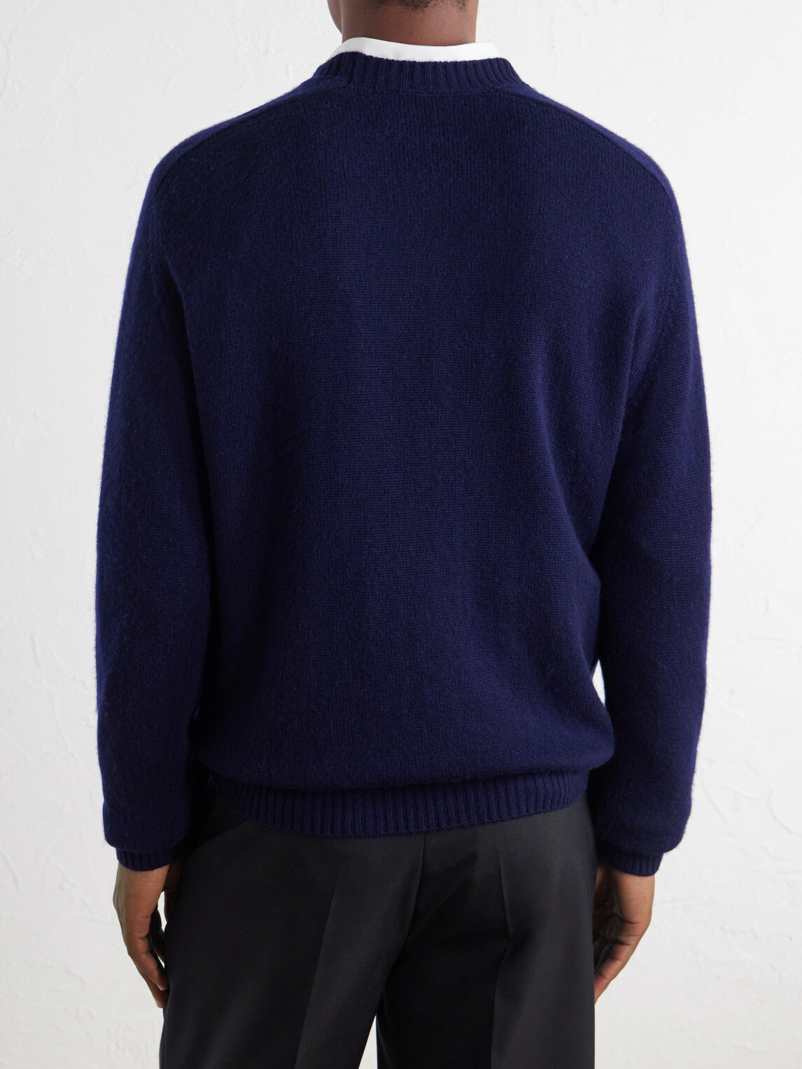Boglioli - Wool and Cashmere-Blend Sweater - Blue
