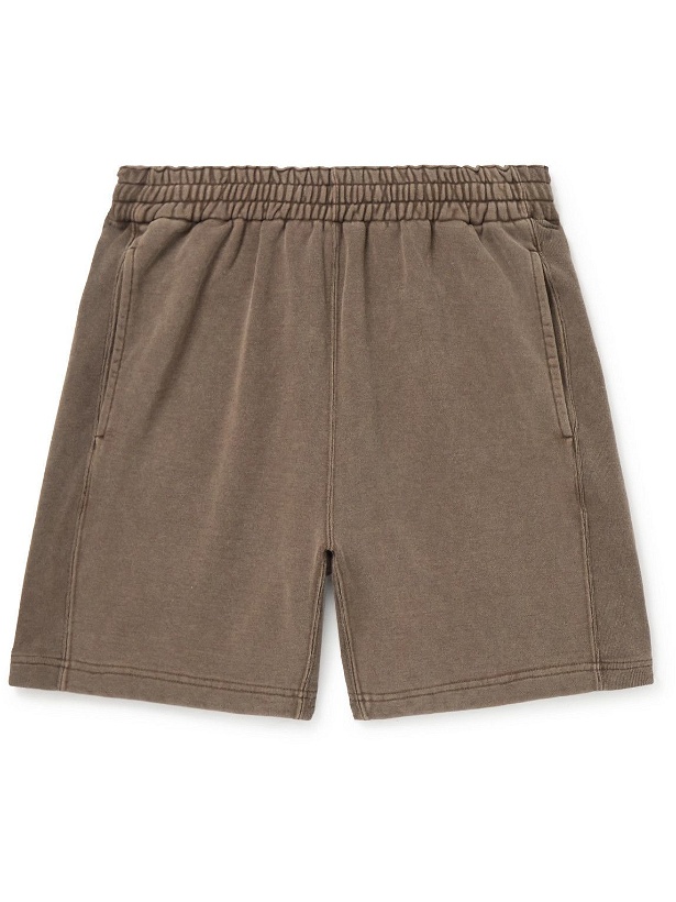 Photo: Remi Relief - Straight-Leg Cotton-Jersey Shorts - Brown