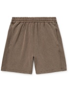 Remi Relief - Straight-Leg Cotton-Jersey Shorts - Brown