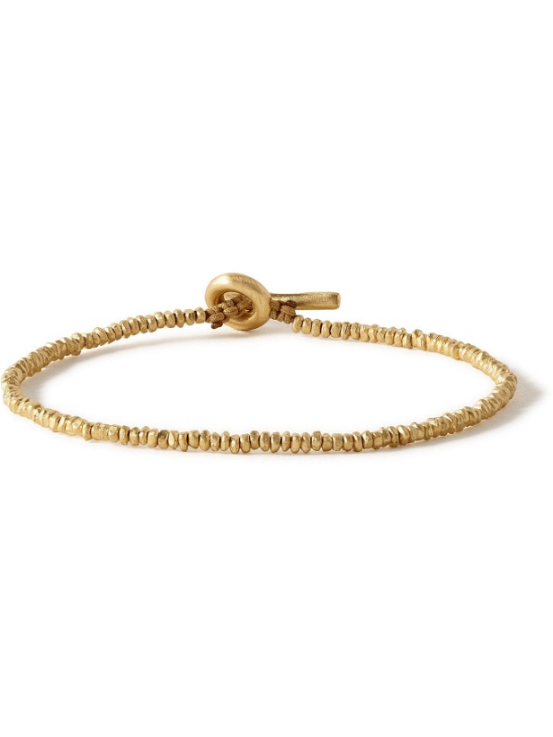 Photo: M.COHEN - Cornerless 18-Karat Gold Beaded Bracelet - Gold