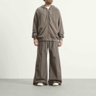 Rick Owens Men's Slouchy Zip Hoodie in Dust