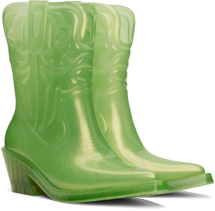 【関税込み】Melissa グリーン Texas ブーツ Melissa Green Texas Boots Melissa