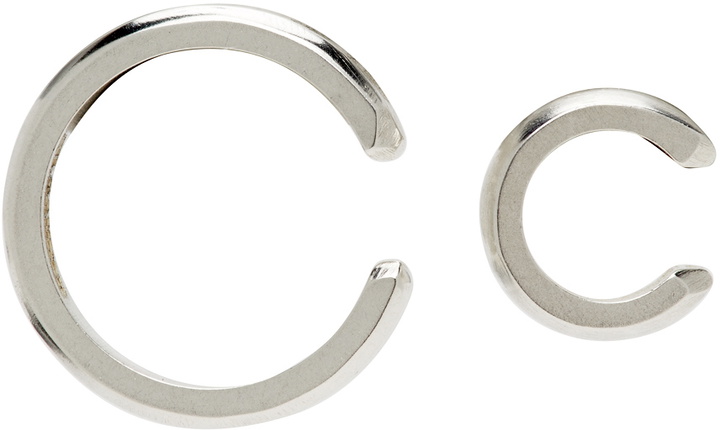 Photo: Jil Sander Silver Hoop Ear Cuffs